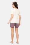 Amante Scoop Neck Sleep Tee - Buttercream Print — thumbnail 5